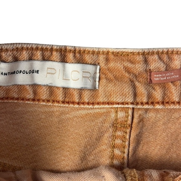 Anthropologie Shorts Womens 25 Yellow Gold Denim Pilcro Distressed Cut Offs - Picture 9 of 11